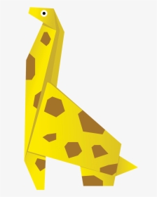Vector Giraffe Origami - Jirafa Origami Png, Transparent Png, Transparent PNG