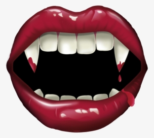 Vampire Mouth Png - Drawings Of Vampire Teeth, Transparent Png, Transparent PNG