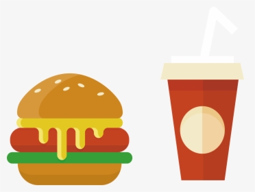 Hamburger Fast Value Burger Package Transprent Png - Fast Food Illustration Png, Transparent Png, Transparent PNG