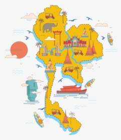 Thailand Map Vector Png, Transparent Png, Transparent PNG