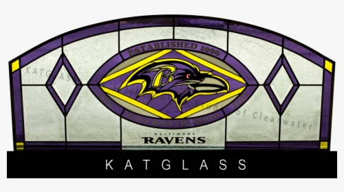 Baltimore Ravens Stained Glass, HD Png Download, Transparent PNG