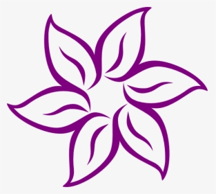 Purple Pink Flower Svg Clip Arts - Clipart Flower, HD Png Download, Transparent PNG