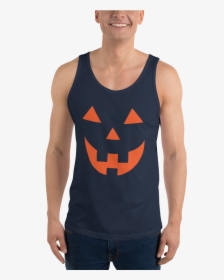 Transparent Pumpkin Face Png - Sleeveless Shirt, Png Download, Transparent PNG