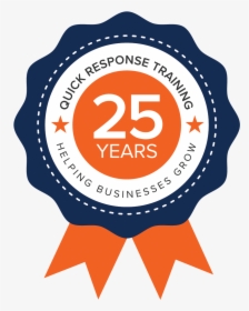 Quick Response Training 25th Anniversary Ribbon - Circle, HD Png Download, Transparent PNG