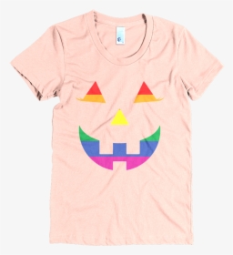 Pumpkin Face Pride T-shirt For Women, HD Png Download, Transparent PNG