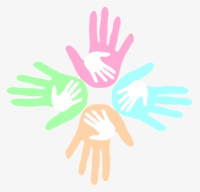 Four Colored Hands Pastel 2 Svg Clip Arts - Play With Baby, HD Png Download, Transparent PNG