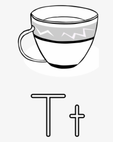 Letra T De Taza - Tea Cup Clip Art, HD Png Download, Transparent PNG