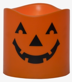 Led Pillar Candle Halloween - Halloween Candles Png, Transparent Png, Transparent PNG