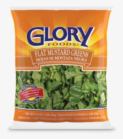 Fresh Flat Mustard Greens - Turnip Greens In Bag, HD Png Download, Transparent PNG