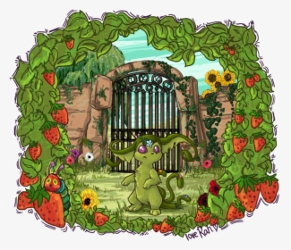 Transparent Strawberry Plant Png - Garden Flower Cartoon Png, Png Download, Transparent PNG