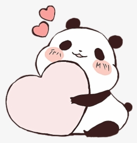 Picture Royalty Free Panda Cute Love Heart Kawaii Freetoedit - Yururin Panda, HD Png Download, Transparent PNG
