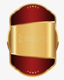 Free Png Download Label Template Red Gold Clipart Png - Red And Gold Label, Transparent Png, Transparent PNG