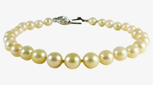 Dazzling 14k White Gold And Lustrous White Pearl Bracelet, HD Png Download, Transparent PNG