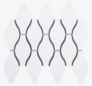 X 9-3/4 In - White Teardrop Tiles, HD Png Download, Transparent PNG