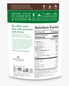 Navitas Organic Cacao Nibs Nutrition Facts, HD Png Download, Transparent PNG