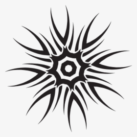 Tribal Star Silhouette - Line Art, HD Png Download, Transparent PNG