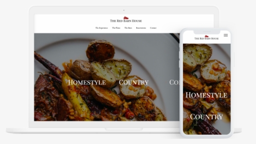 Restaurant Website Template - Web Design, HD Png Download, Transparent PNG