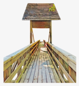 #wooden #bridge #lumber #structure #roof - Plank, HD Png Download, Transparent PNG
