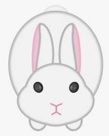 Pink,head,rabits And Hares - Bunny Face Png Cartoon, Transparent Png, Transparent PNG