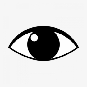 Download Picturesque Eyeball Pictures Clip Art - Black And White Eye Cartoon, HD Png Download, Transparent PNG