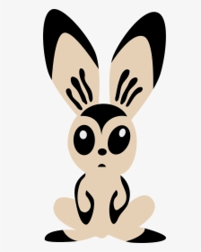 Head Bunny Clipart Black And White, HD Png Download, Transparent PNG