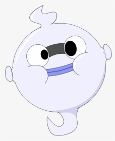 Yo-kai Watch White Nose Vertebrate Cartoon Head Black - Whisper Inflation Yokai, HD Png Download, Transparent PNG