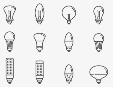 Led Lights Icons Vector - Led Light Vector Png, Transparent Png, Transparent PNG