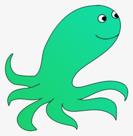 Green Cartoon Octopus, HD Png Download, Transparent PNG