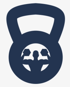 Two Weightlifting Tools Of Padlock Shape Svg Png Icon - Kettlebell, Transparent Png, Transparent PNG