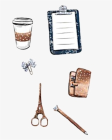 Freetoedit Stationary Pen Planner Coffee Scissors - Scissors, HD Png Download, Transparent PNG