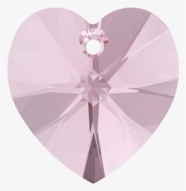 Swarovski 6228 Xilion Heart Pendant Light Amethyst - Diamond, HD Png Download, Transparent PNG