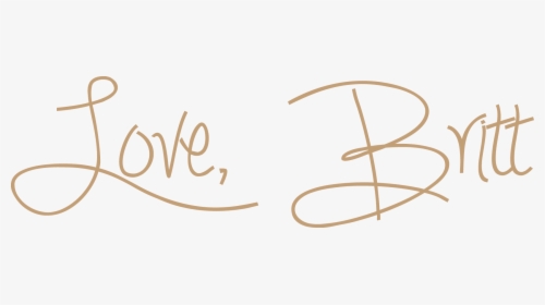 Love Britt - Calligraphy, HD Png Download, Transparent PNG