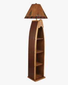 Cabin Lighting/shelving Floor Lamp Wooden Boat Shelf - Shelf, HD Png Download, Transparent PNG