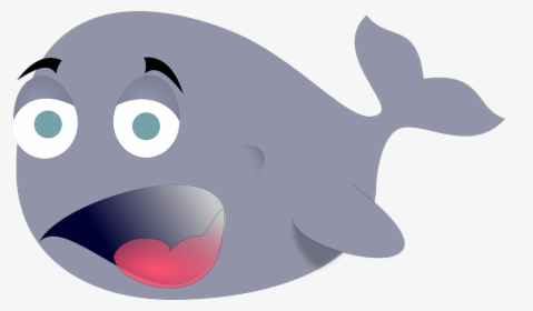 Whale Silly Cartoon - Funny Whale Clipart, HD Png Download, Transparent PNG
