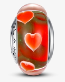 Red Heart Love Murano Glass Bead - Heart, HD Png Download, Transparent PNG