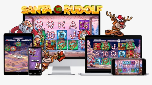 Netent Santa Vs Rudolf, HD Png Download, Transparent PNG