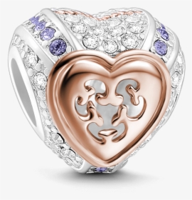 Hollow Heart Rose Gold - Engagement Ring, HD Png Download, Transparent PNG