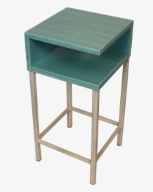 Cottage/turquoise Sea Iron Drink Table With Wooden - Tacho Esmaltado Para Frituras, HD Png Download, Transparent PNG