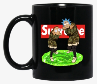 Image 23px Rick And Morty Supreme Coffee Mug & Beer - Rick And Morty Supreme Shirt, HD Png Download, Transparent PNG