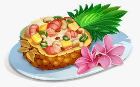 Transparent Rice Png - Pineapple Fried Rice Drawing, Png Download, Transparent PNG
