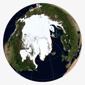 Transparent North Pole Png - Arctic Polar Ice Map, Png Download, Transparent PNG