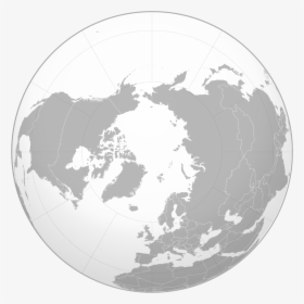 North Pole Orthographic Projection, HD Png Download, Transparent PNG