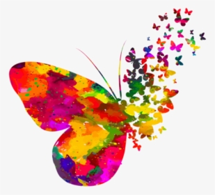 Colorful Butterfly Png, Transparent Png, Transparent PNG