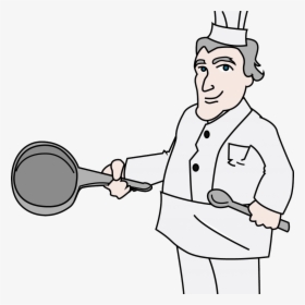 Cooking Clipart Culinary Cooking Chef Drawing- - Drawing Chef Cooking, HD Png Download, Transparent PNG