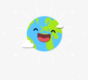 Transparent Smile Vector Png - Earth Smiling Transparent, Png Download, Transparent PNG