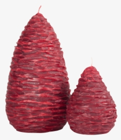 Red Pine Cone Candles - Christmas Tree, HD Png Download, Transparent PNG