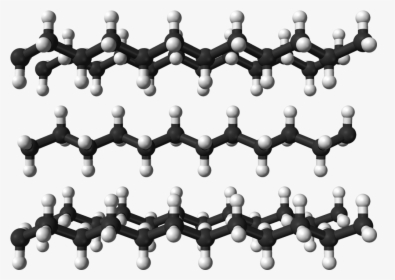 Polyethylene Xtal Packing 3d Balls Perspective - High Density Polyethylene Molecule, HD Png Download, Transparent PNG