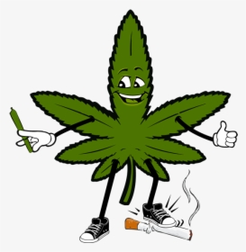 Marijuana Leaf Cartoon , Transparent Cartoons - Cartoon Weed Leaf Drawing, HD Png Download, Transparent PNG