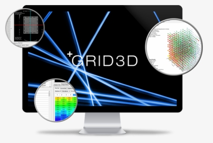 Transparent 3d Grid Png - Computer Monitor, Png Download, Transparent PNG