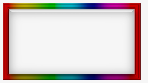 Rainbow Neon Border Frames Png, Transparent Png, Transparent PNG